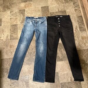 Old Navy Women's Blue and Black Skinny Jeans